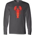 thumbnail image 3 of Inktastic Lobster Cute Ocean Creature Long Sleeve T-Shirt, 3 of 5
