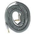 thumbnail image 1 of Cable de Instrumento 29.5 Pies Vox Plateado Estéreo en Espiral de Ángulo Recto, 1 of 2