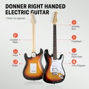 Donner Electric Guitar 39 Beginner Kit Solid Body Full Size Sunburst HSS for Starter, with Amplifier, Bag, Digital Tuner, Capo, Strap, String, Cable, Picks, DST-102S