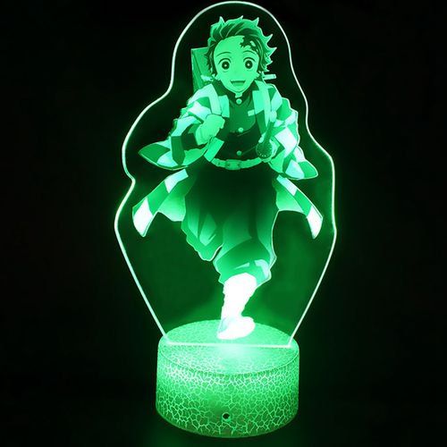 Kaboer New Japanese Anime Demon Slayer 3d Led Night Light 7 Color Usb Cable Desk Table Lamp Home Decor Walmart Com Walmart Com