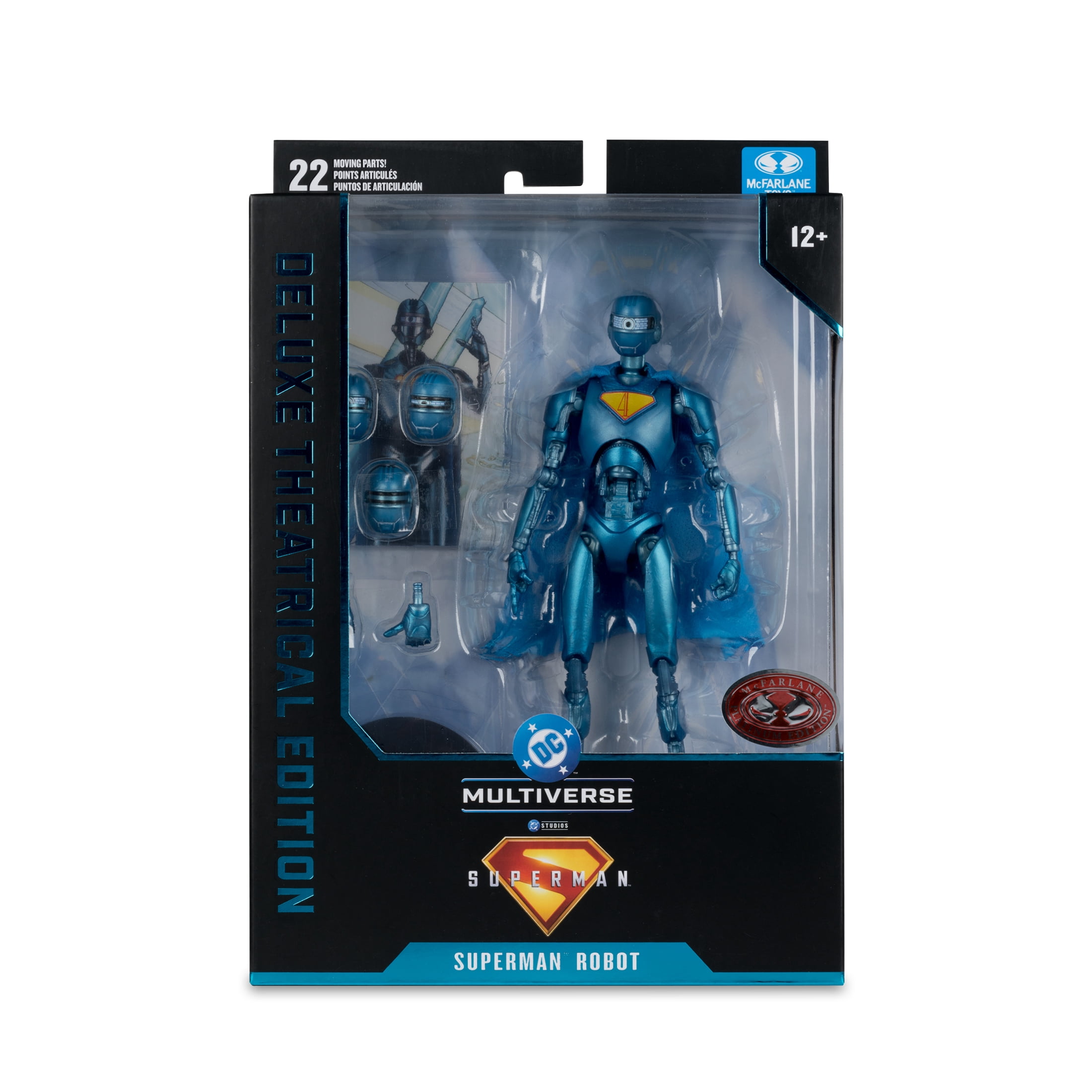Superman Robot (Superman Movie) Deluxe Theatrical Edition (Red Platinum Edition) - McFarlane Toys