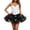 Black, variant on Ediodpoh Carnival Tutu Dancing Skirt Layered Skirt with Colorful Lights for Photo Evening Wear and Beach Ballet Skirt Women Orange One Size