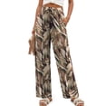 thumbnail image 4 of Fantaslook Womens Pants Casual Boho Palazzo Pants Wide Leg Lounge Pants Trousers with Pocket, 4 of 8