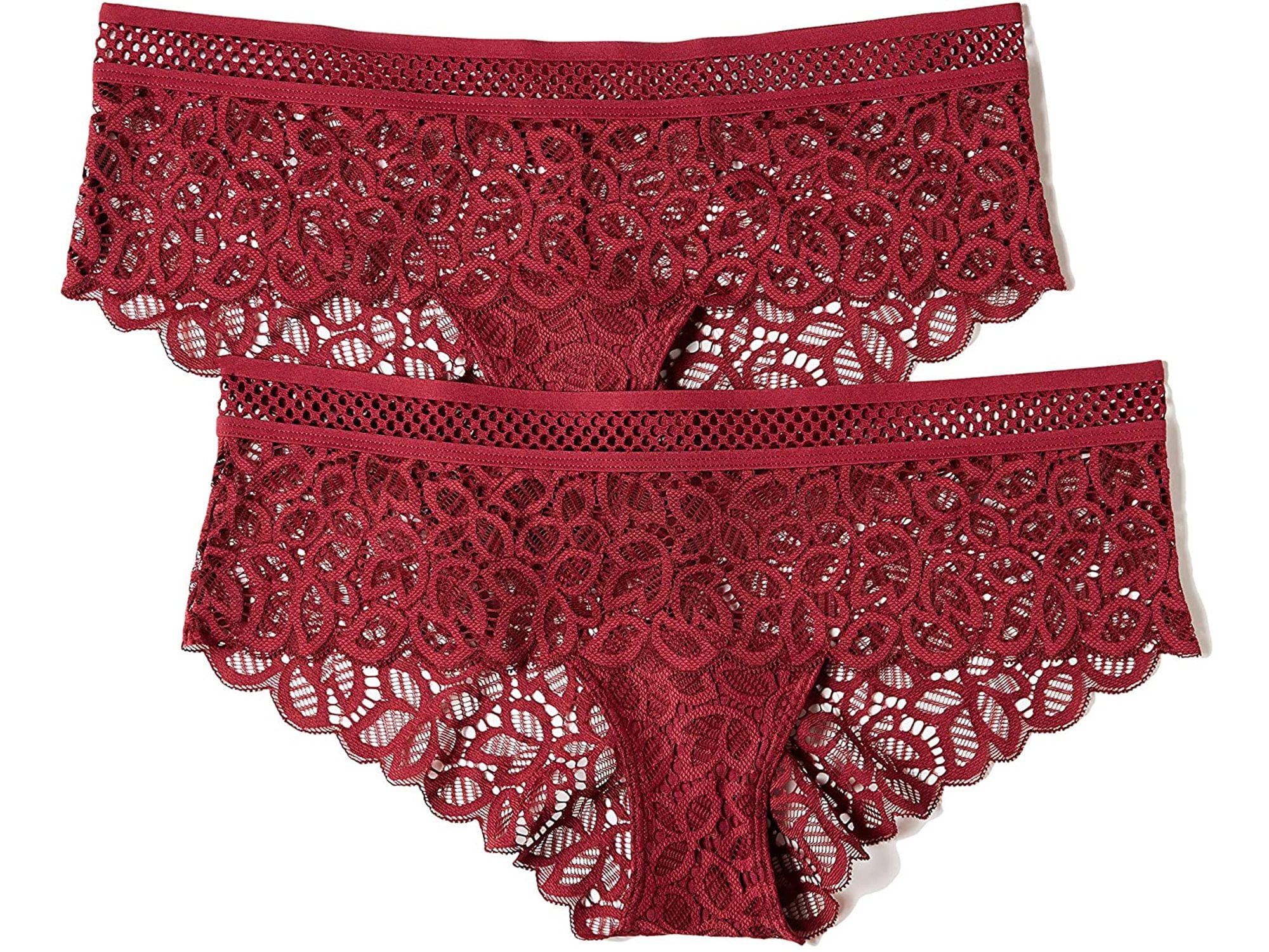 Iris & Lilly Womens Maxi Brief in Soft Lace Pack of 2 Brand 