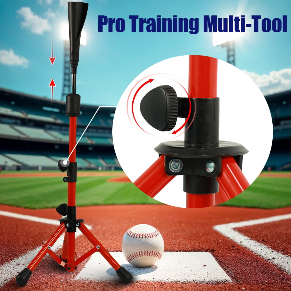 JISPOORT Youth Adjustable Height Baseball Batting Tee
