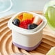 thumbnail image 4 of Molde de silicona para cubitos de hielo con tapa, reutilizable, bandeja grande y flexible para hacer bolas de hielo, ideal para cócteles, bebidas y utensilios de cocina., 4 of 8