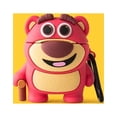 thumbnail image 2 of Funda de silicona para auriculares con dibujos de oso fresa en 3D, funda para auriculares inalámbricos de segunda generación para Airpods Pro, llavero para Airpods, 2 of 4