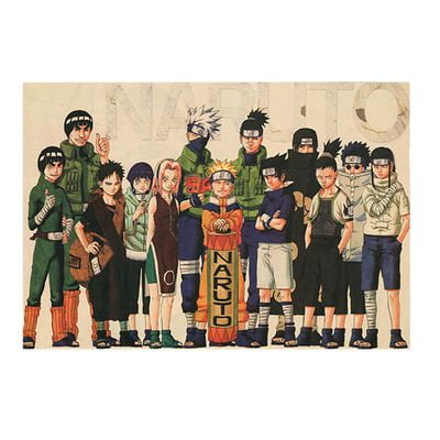 Akoada Japanese Anime Naruto Kakashi Kraft Retro Poster Room Decoration Bedroom Cafe Bar Poster Walmart Com Walmart Com