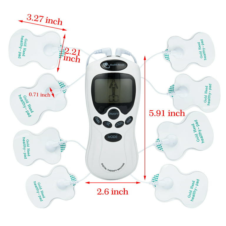 Newest Multifunctional Tens Machines Unit Electrical Massager Pulse Muscle  Stimulator Back Pain Relief Therapy Massageador Tens Unit Pads