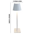 thumbnail image 2 of Cordless Desk Lamp, 1500mAh Rechargeable Lamp, Dimmable+3 Colors Touch Lamp Small lamp, Battery Operated Lamp Cordless Table Lamp, Vintage Lamp,Lamp for Bedroom Bathroom Bar Kitchen Lamp (White), 2 of 9