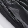thumbnail image 6 of ZRGHAOYLQ Corduroy Pants for Men Wide Leg Long Pants Casual Loose Fit Trousers Drawstring Elastic Waist Pants Comfy Soft Lounge Pants with Pockets, 6 of 6