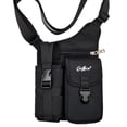 thumbnail image 4 of Bolso de hombro al aire libre Bolsa casual negra con cremallera Bolso cruzado de moda Soporte para teléfono 24cmx5cmx28cm, 4 of 8