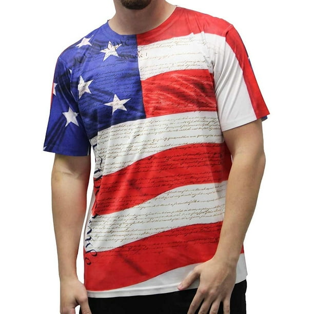 American Flag 4th of July T-Shirt (4X, Multi) - Walmart.com