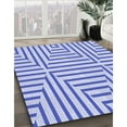 thumbnail image 3 of Ahgly Company Machine Washable Indoor Rectangle Transitional Heavenly Blue Area Rugs, 8' x 12', 3 of 7