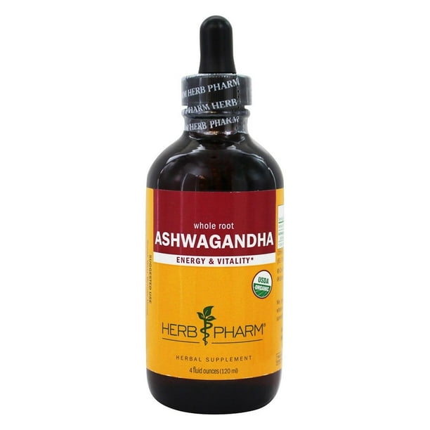Herb Pharm Whole Root Ashwagandha Liquid Extract for Energy