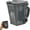 Gray, variant on Ceramic Trash Can Coffee Mug with Lid, Funny Garbage Bin Novelty Mug, Waste Classification Desk Cup for Home, Office and Gifts