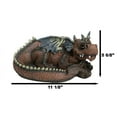 thumbnail image 2 of Snuggling Cozy Red Fire Dragon At Rest Planter Pot Garden Decor Figurine 11.25"L, 2 of 9