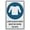 Warning Sign 2, variant on Long Sleeve Shirt Must Be Worn On Site Sign 8"x12" Inch Rust Free Aluminum Easy To Read & Sturdy Keep Out Outdoor Metal Signs For Home Farm Yard
