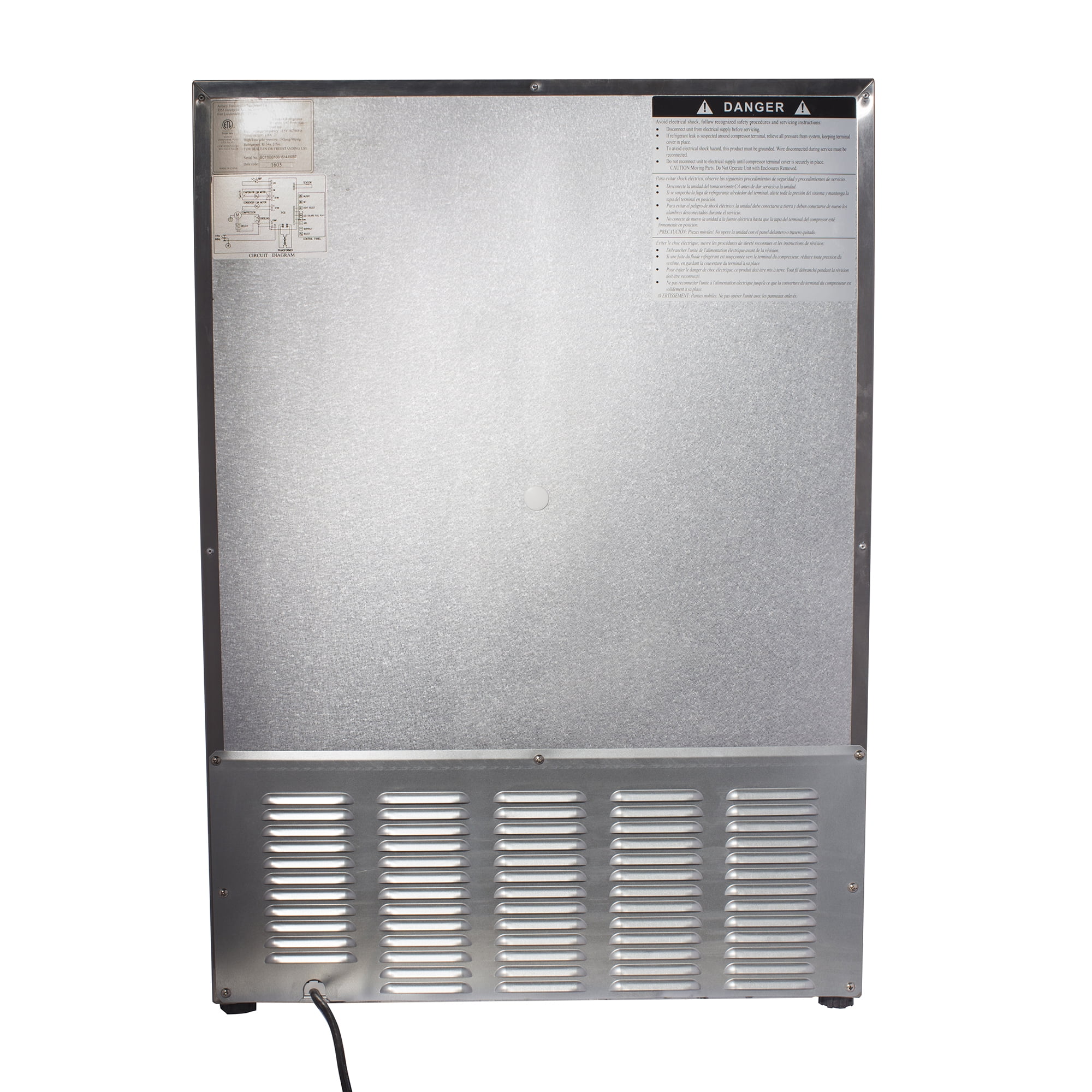 Maxx Ice Compact Outdoor Refrigerator, 23.6"W, 5.2 cu. ft. Capacity, in Stainless Steel (MCR5U-O)