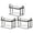 Black/M, variant on Clear Plastic Storage Box, Foldable Transparent Organizer Bin with Zipper Lid and Handles, Waterproof Dustproof PVC Storage Container for Clothes Toys Blankets Under Bed Closet Organization-L/1CPS