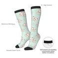 thumbnail image 4 of KLL Flora Daisy Cactus Print Cool Socks Men's Women's Crew Socks Funny Crazy Novelty Stockings, 4 of 6