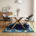 thumbnail image 3 of ODIKA Navy Animals Octopus Tentacle Nautical Creature Motif Wave Border for Dining Room, Under Table, Home Office, Non-Slip Chair-Friendly, 3 of 7