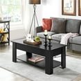 Shop Alden Design Modern 47.5" Wood Lift Top Coffee Table with Lower