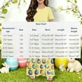 thumbnail image 4 of Cowsor Big Girls Short Sleeve Round Neck Easter Print Dress Casual Maxi Gown with Pockets Comfortable Holiday Outfit for 4 to 14 Years Old Kids Spring Parties, 4 of 7