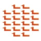 thumbnail image 2 of Sistema de nivelación de azulejos 20x, herramienta de nivelación de ángulo macho, azulejos de pared de piso mejorados reutilizables reemplazables,, 2 of 9