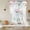 White, variant on Gnomes Easter Tie Up Curtains 45 Inches Long, Kitchen Window Curtains Over Sink, Colorful Spring Floral Weeping Eggs Rustic Small Window Curtains Shade Balloon Curtains Valances for Bedroom 34"x45"