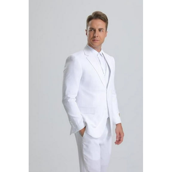 Seersucker Suit - Summer Suit - Cotton Suit - White