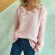 thumbnail image 5 of Ailaofu Womens Wool Blend Embroidery Floral Oversized Fit Sweater Trendy 2025, 5 of 6
