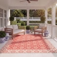 thumbnail image 3 of SAFAVIEH Courtyard Austin Geometric Indoor/Outdoor Area Rug, 2' x 3'7", Red/Cream, 3 of 15