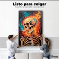thumbnail image 2 of Cuadro Decorativo Canvas Canvas Revolution Calavera Ardiente 60x90, 2 of 4