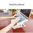 thumbnail image 4 of Z17 Ergonomic Laptop Stand for Desk Adjustable Foldable Notebook Riser Portable Aluminum Alloy Computer, 4 of 9