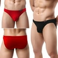 Avidlove Mens Bikini Underwear 4 Pack Low Rise Briefs for Men Sexy Mens