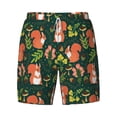 thumbnail image 4 of Lsque Mens Swim Trunks Forest Squirrel Pattern - Bathing Suit Compression Liner - Beach Swim Shorts Swimwear - (S-3XL) - Stretch Quick Dry -Medium, 4 of 9