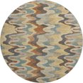 thumbnail image 2 of Addison Rugs Mayfield Premium Machine Washable Transitional Abstract Gold Round Rug, 8' x 8', 2 of 8