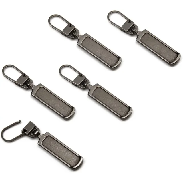 5/10pcs Detachable Zipper Puller Universal Replacement Tab Zippers Head Sliders Repair Kit for Suitcases Bags DIY Sewing Craft