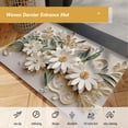 thumbnail image 3 of Bath Mats For Bathroom Floor Diatomite Three Dimensional Flower Design Non Slip TPR Backing Quick Drying Soft Microfiber 40 cm x 60 cm, 3 of 6