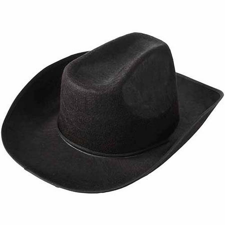 School Sprit Felt Cowboy Hat, Black (Best Cowboy Hat Material)