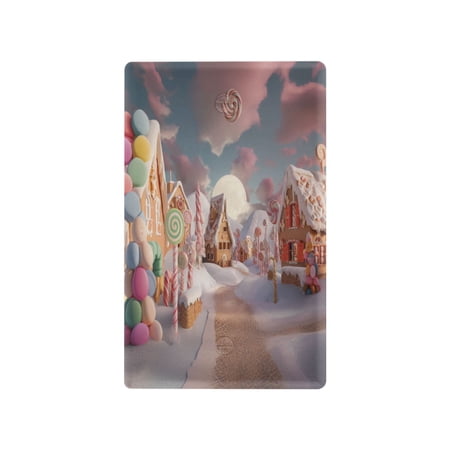 IAUYY Retardant PC Material Unused Outlet Cover Switch Plate Covers Easy DIY Installation with Screws Light Switch Cover Plate Gingerbread House in Snow Village