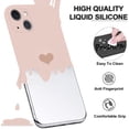 thumbnail image 3 of for iPhone 13 / Mini/Pro/Pro Max Case，Silicone Cases for Women Girly Men Clear Heart Pattern Flexible Protective Cover Shockproof Bumper Cute Shell (Pink, 13), 3 of 8