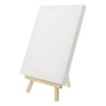 thumbnail image 5 of Mini Canvas And Natural Wood Easel Set For Art Painting Drawing Craft Wedding Supply, 5 of 12