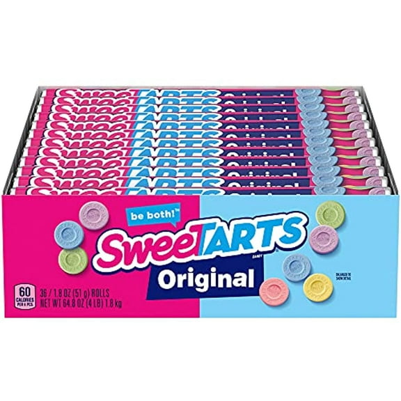 Sweetarts Original Candy, 1.8 Ounce Roll (Pack Of 36)