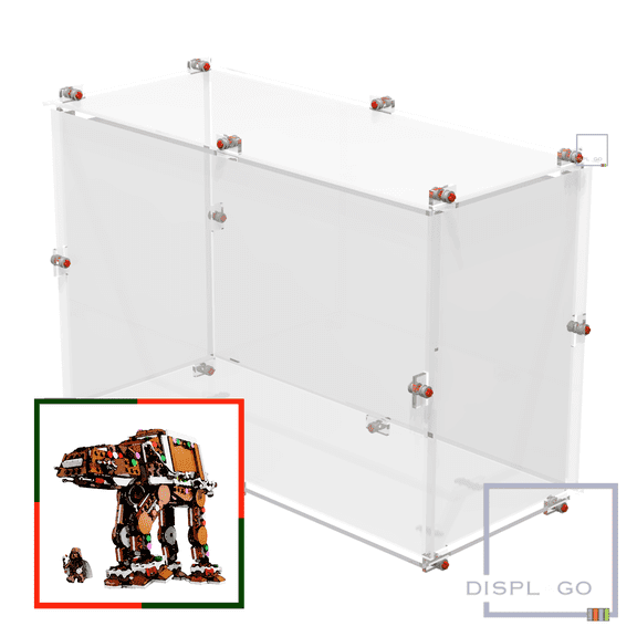 Display Case for LEGO® 40806 Gingerbread AT-AT™ Walker (Clear ase)