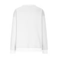 thumbnail image 7 of Harpily 50% Off Clear! Sweatshirts for WomenWomens Oversized Sweatshirts Crewneck Long Sleeve Tops Pullover Fall Fashion Clothes With Pocket White L, 7 of 7