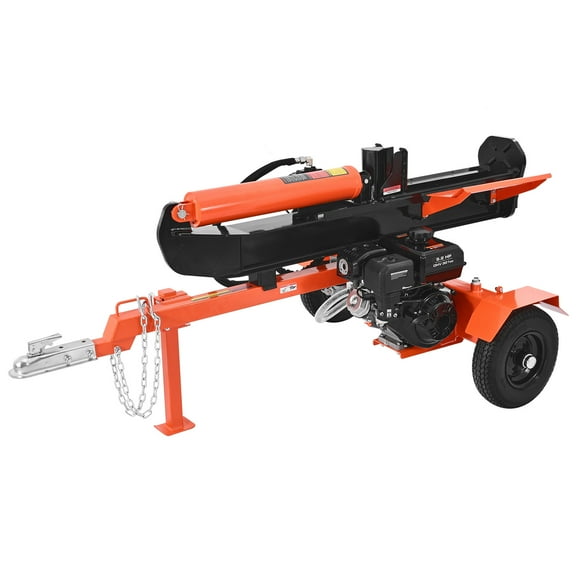 KFFKFF 30-Ton Gas Log Splitter, 306CC Engine, Gas-Powered Wood Splitter with 2" Ball Coupler, Auto Return, Dual-Mode Operation, Hydraulic Firewood Splitting Machine for Forestry Tasks