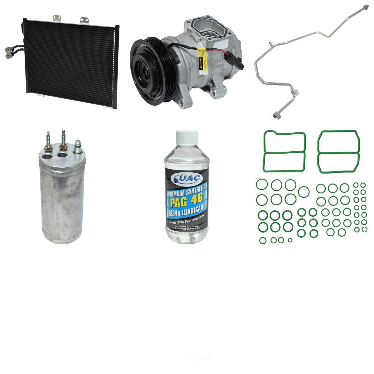 A/C Compressor and Component Kit -- Compressor-Condenser Replacement Kit Fits select: 2000-2001 JEEP WRANGLER / TJ SPORT