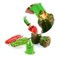 thumbnail image 1 of CRCMURE Corn Peeler Pepper Corer 2 In 1 Seed Core Remover Fruit & Vegetable Quick Corer And Tools Green Pepper Corer For BBQ, 1 of 8